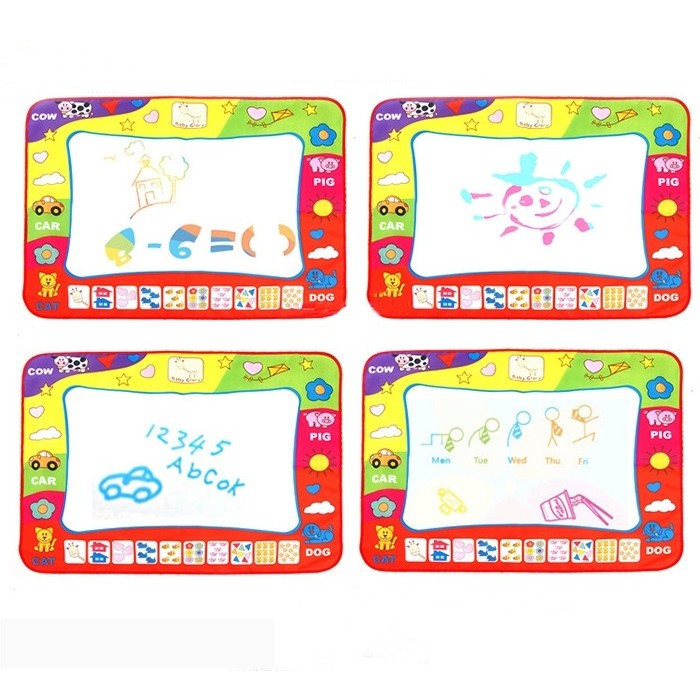 Thảm vẽ bút nước ma thuật tự xóa độc đáo cho bé 80x60cm