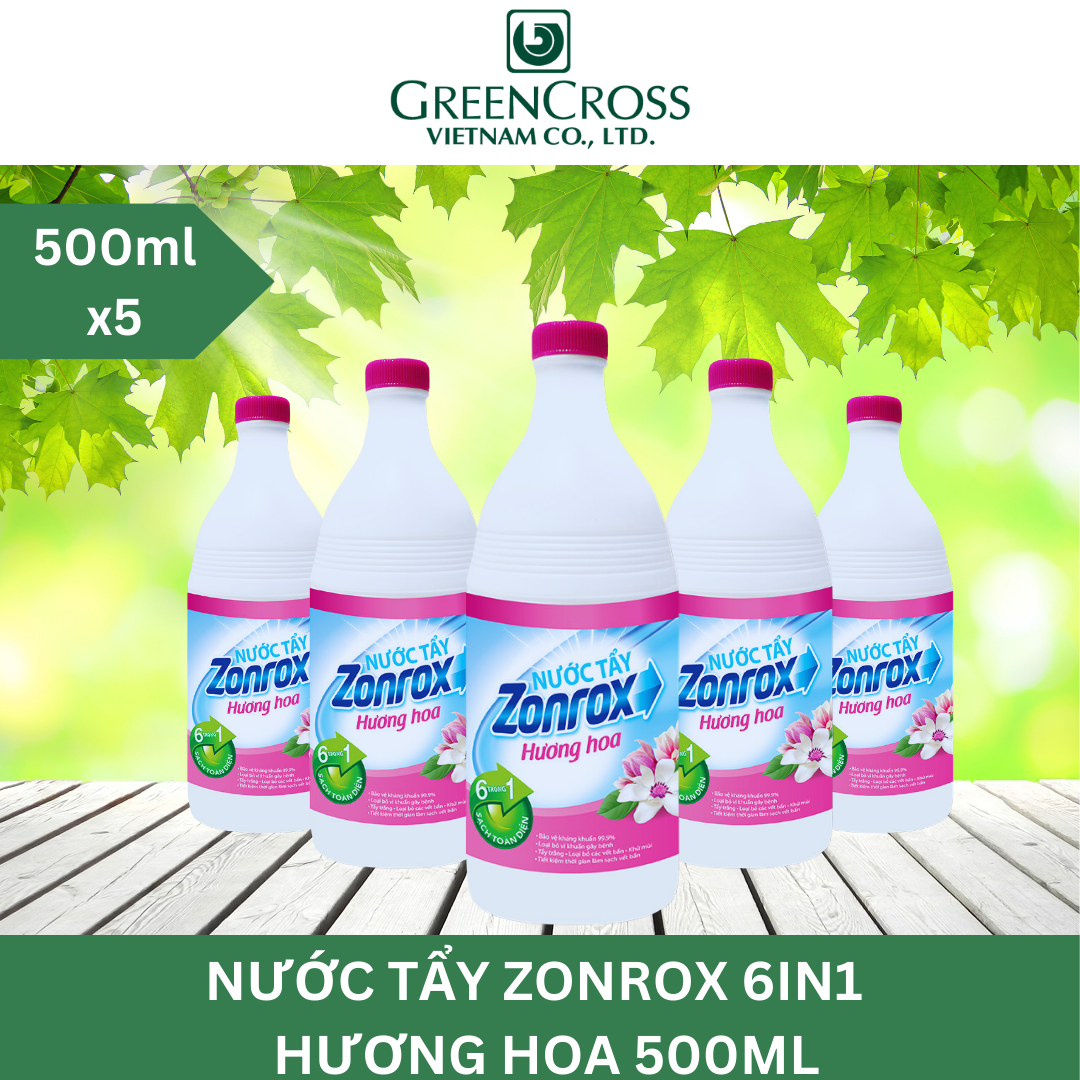 Nước tẩy đa năng khử mùi chuyên dụng ZONROX JAVEL 6in1 500ml