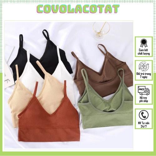 XTRA Áo Bra Nữ-Áo Bra Gân Chiết Eo Tập Gym Bra Hở Vai Siêu hot
