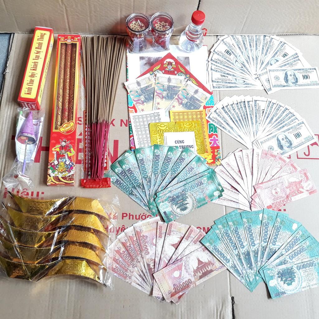 Combo Cúng Khai Trương Trọn Bộ Đầy Đủ - Hàng Mã Thiên Lộc