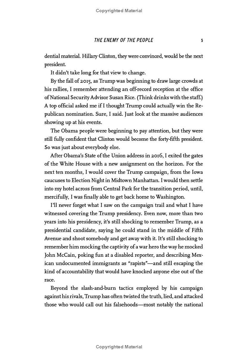 Sách ngoại văn: The Enemy Of The People: A Dangerous Time To Tell The Truth In America