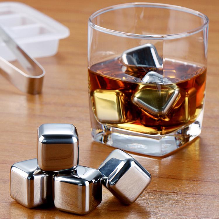 Combo 8 Viên Đá Làm Lạnh Không Tan Bằng Thép Không Gỉ - Free Ship Toàn Quốc