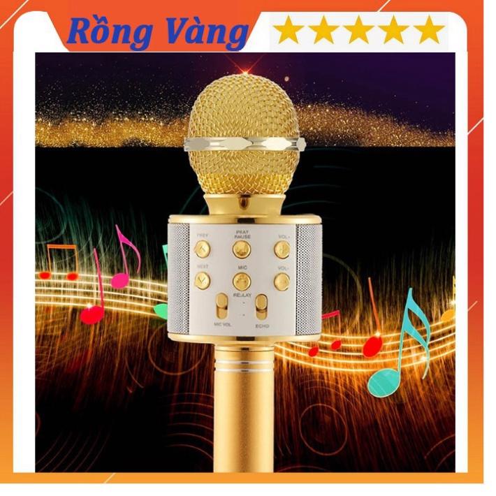 Micro Không Dây BLUETOOTH Tiện Dụng Chất Lượng Cao WS-858 ĐA NĂNG 6 TRONG 1 HÁT KARAOKE, BẢO HÀNH 3 THÁNG