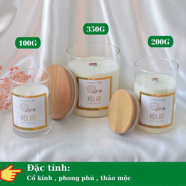 Nến thơm tinh dầu cao cấp không khói an toàn Candle Cup