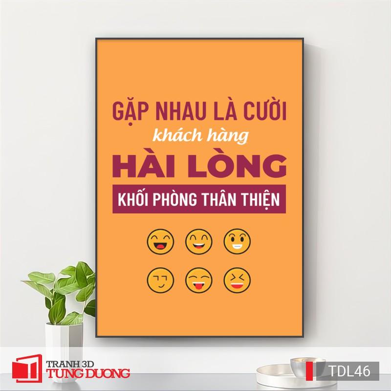 Tranh treo tường động lực văn phòng câu nói slogan truyền cảm hứng, tranh canvas trang trí DL25