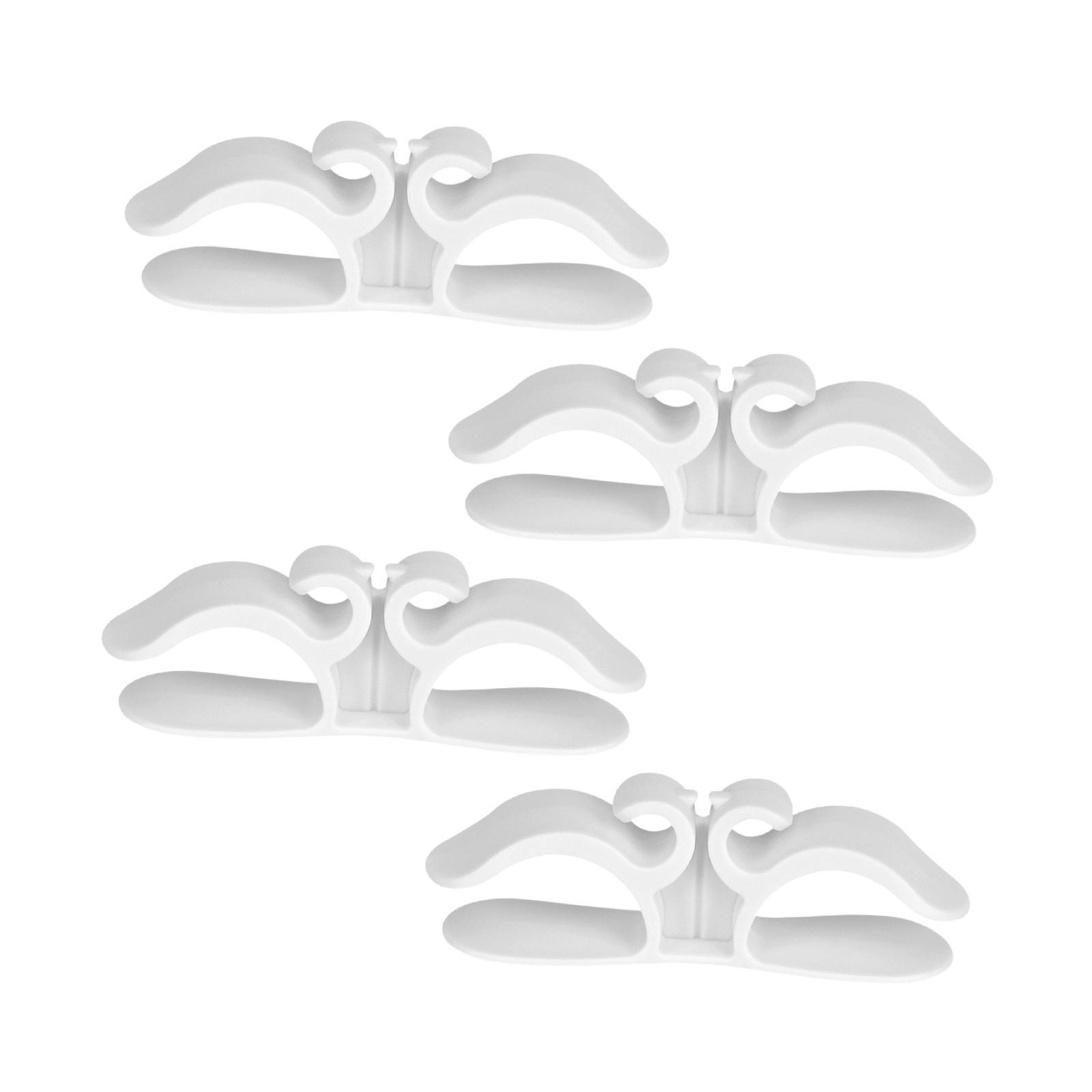 4x Cable Organizer Wall Mounted Office Cable Clips for Office