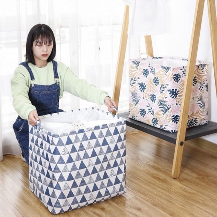 Túi Đựng Quần Áo Chăn Màn dây rút cỡ lớn 100L