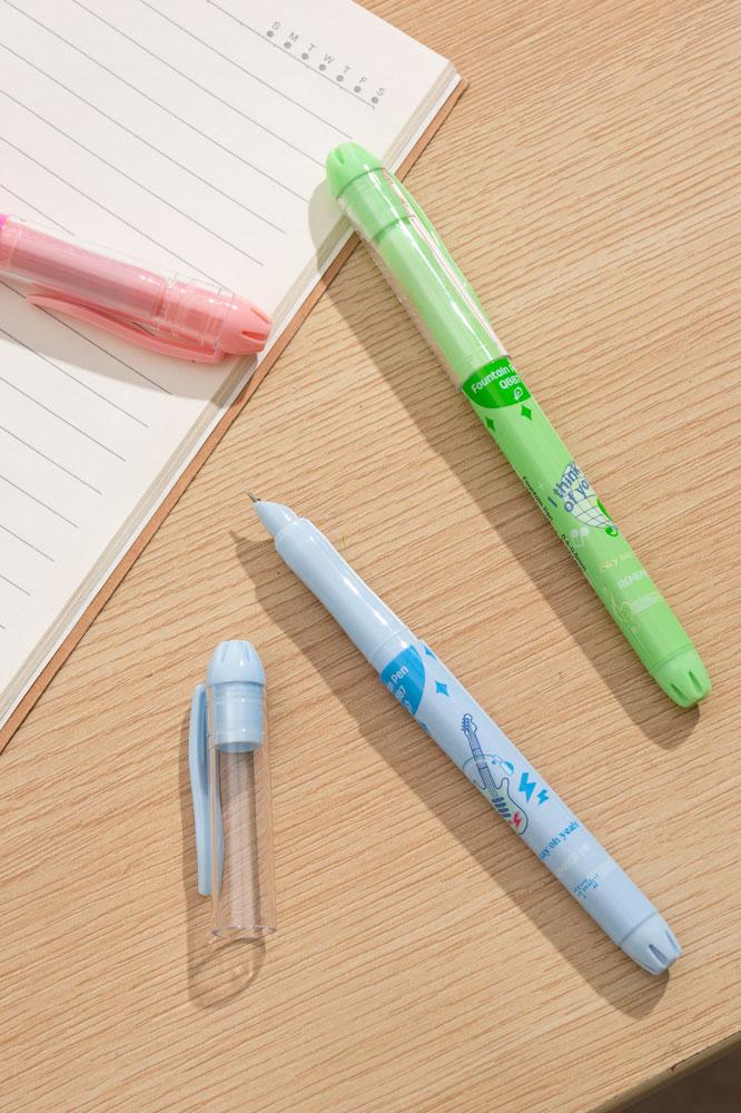 Bút Máy Nhựa Deli 0.5 mm - Phiên Bản Sơn Tùng M-TP Giới Hạn - Deli Q887 - Màu Hồng