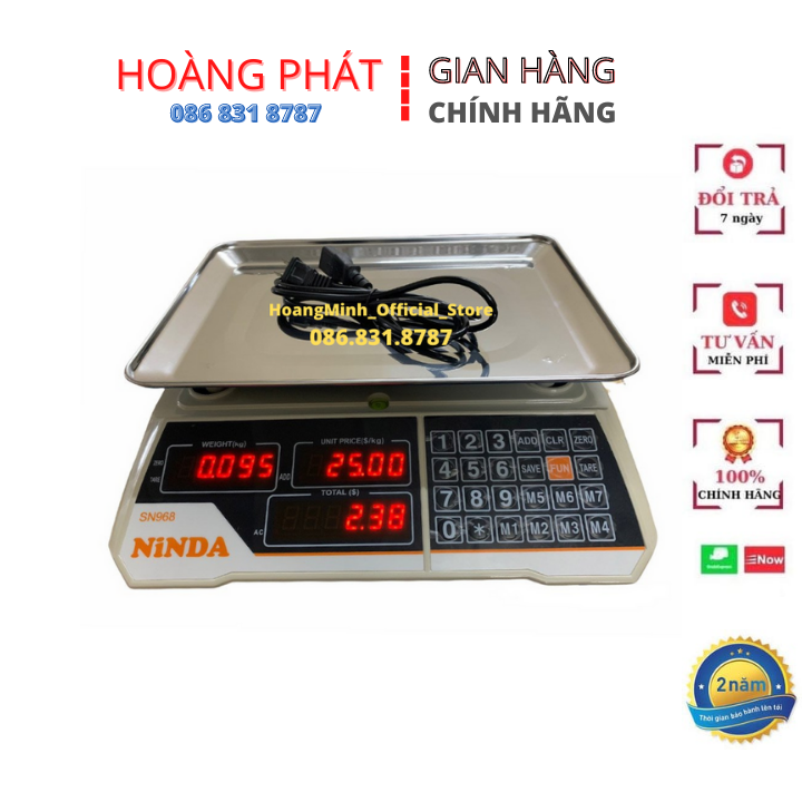 Cân ĐiệnTử Tính Tiền Hàng Cân Tối Đa 30kg SN968