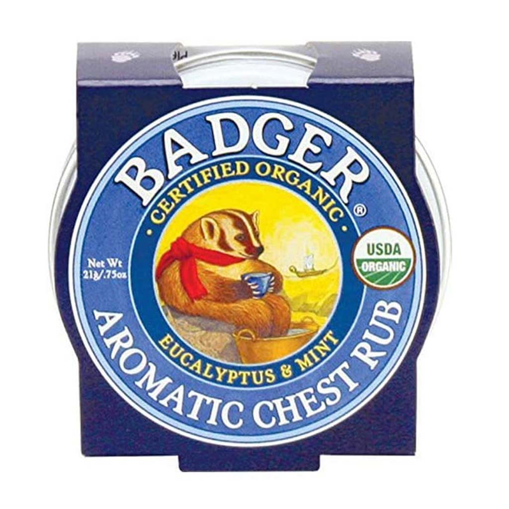 Sáp Hữu Cơ Bôi Ngực Badger Aromatic Chest Rub