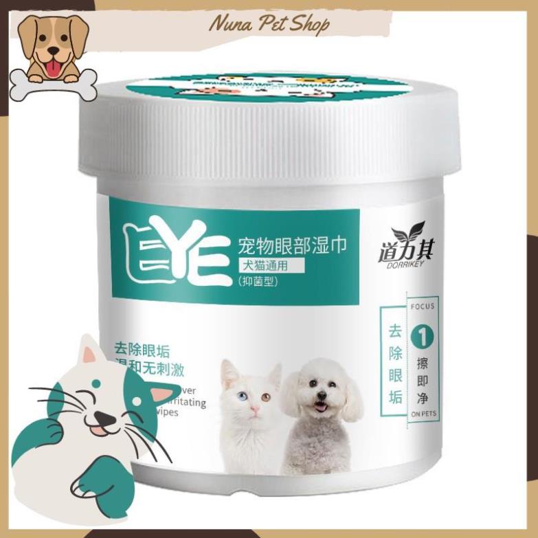 Khăn ướt lau mắt và tai cho thú cưng Dorrikey