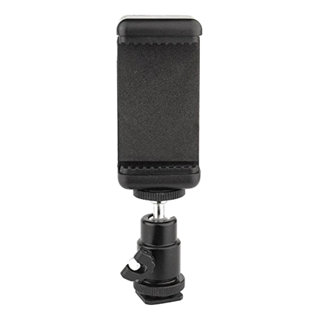 Phone Clip Holder + Ball Head Hot Shoe Adapter Mount For Nikon DSLR Camera