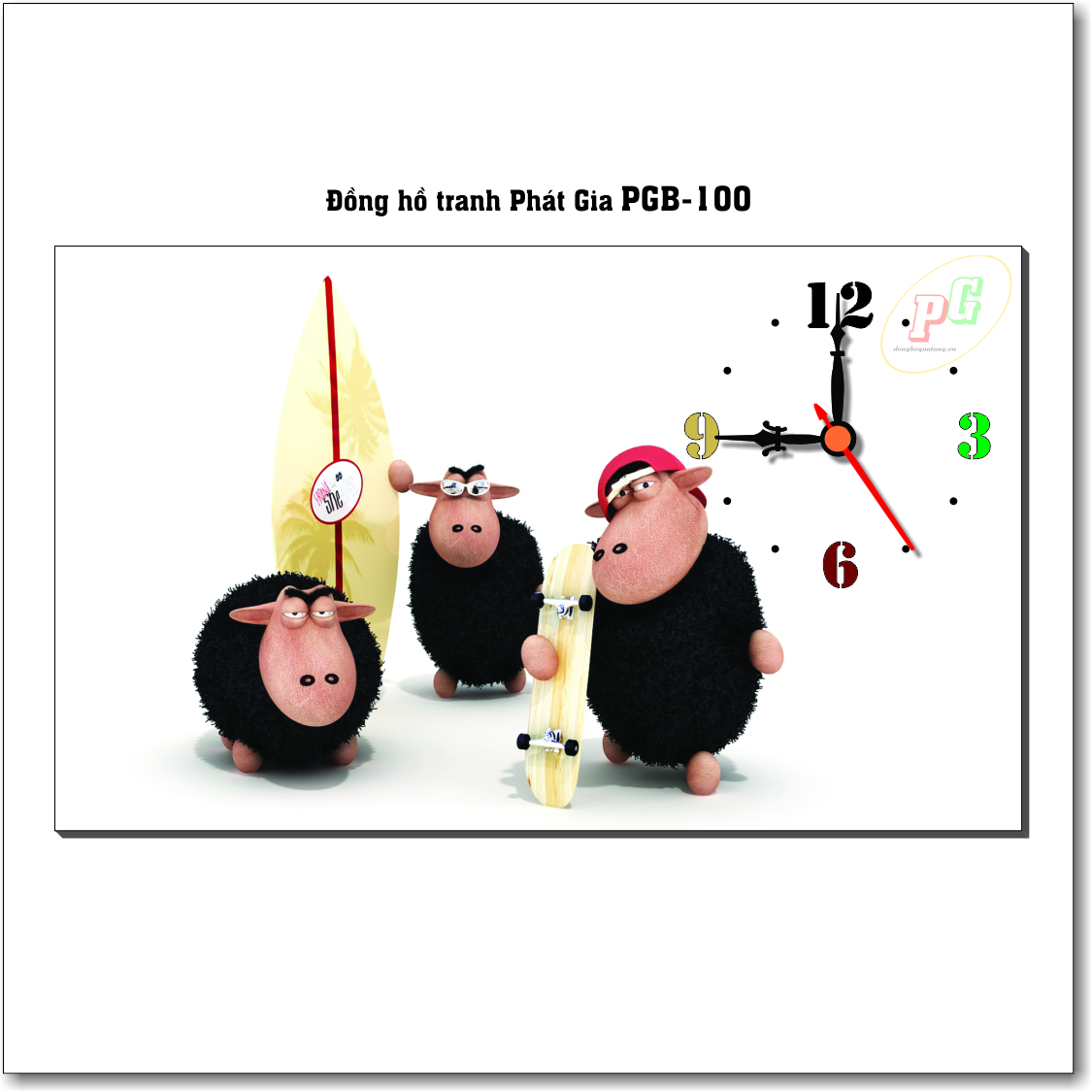 Đồng hồ tranh để bàn Phát Gia PGB-100