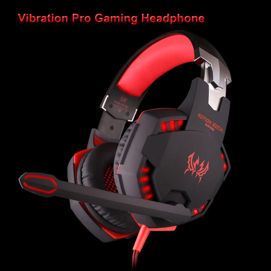 Gaming Stereo Headset Soft Earmuffs Headphone with