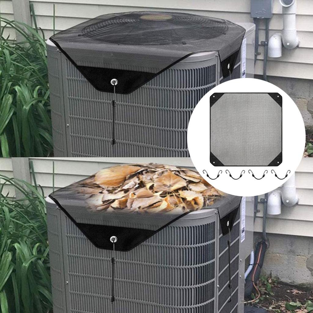 Air Conditioner Covers for Outside Units Mesh, Central AC Leaf Guard Cover for Outdoor Compressor All Season