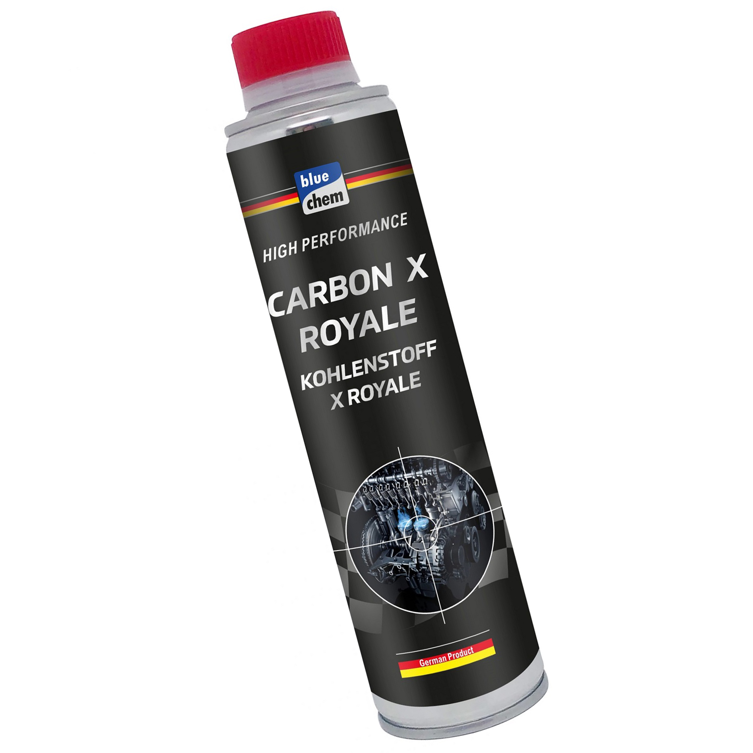 Dung dịch hoạt tính làm sạch buồng đốt Carbon X Royale Bluechem 34160E - hiệu suất cao, đổ trực tiếp vào bình xăng, loại bỏ cặn carbon