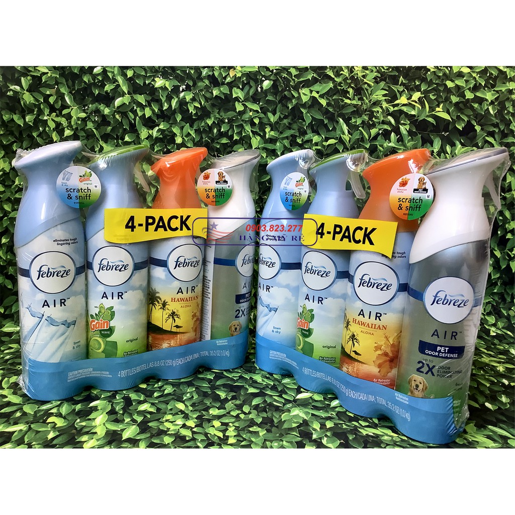 Chai Thơm xịt Phòng Febreze AIR Hawalian Aloha 250g - Mỹ