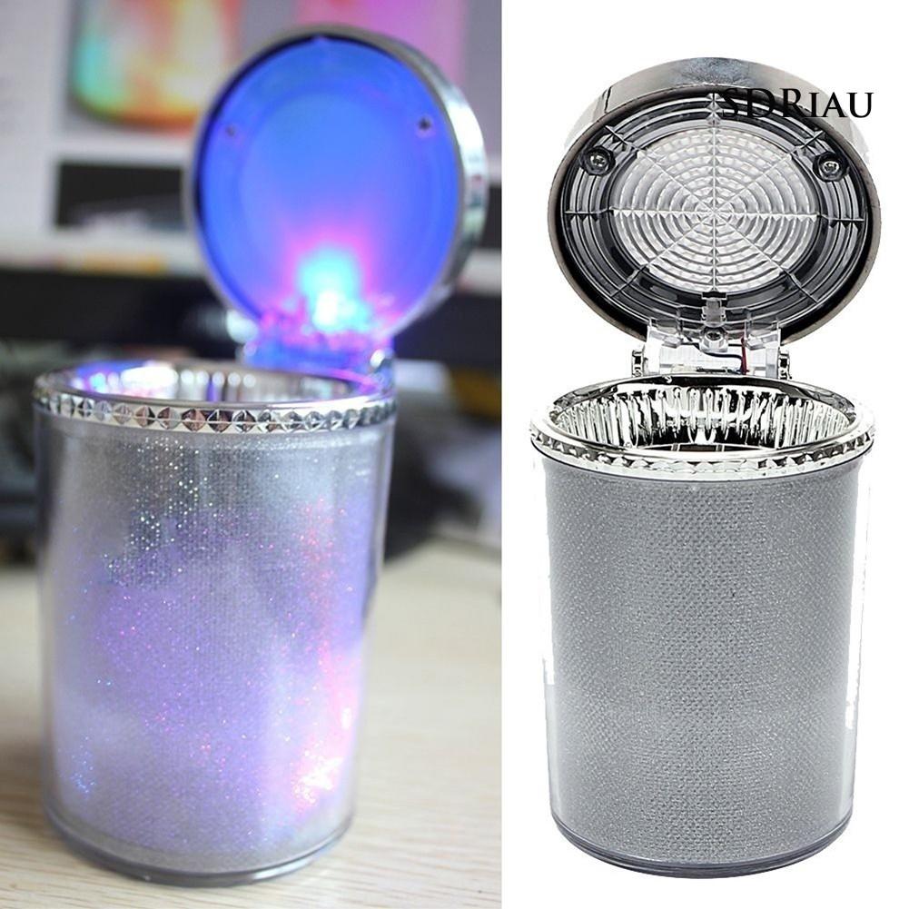 Gạt Tàn Thuốc Có Đèn Led Nhiều Màu Cho Xe Hơi