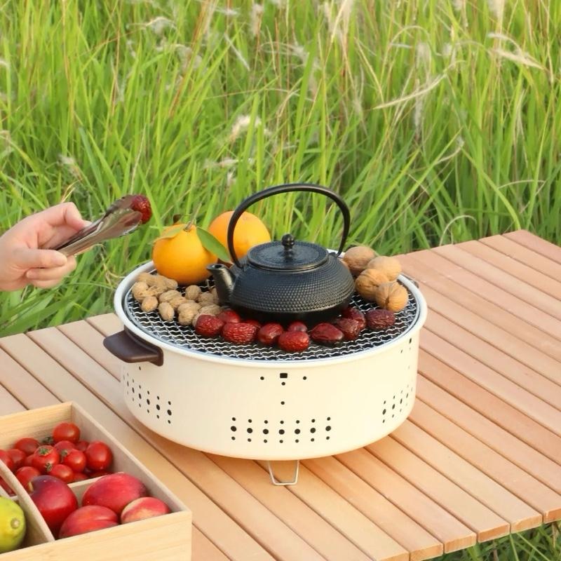 [AnhOtShop] Bếp Nướng Than Hoa Không Khói 30cm – Nướng Thịt Thơm Ngon, Dày Dặn, Bền Bỉ, Phù Hợp Du Lịch &amp; Dã Ngoại