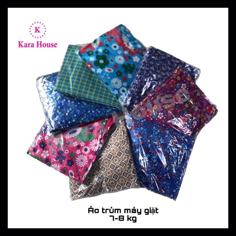 Áo trùm máy giặt vải dù cửa ngang Kara House 9-10kg