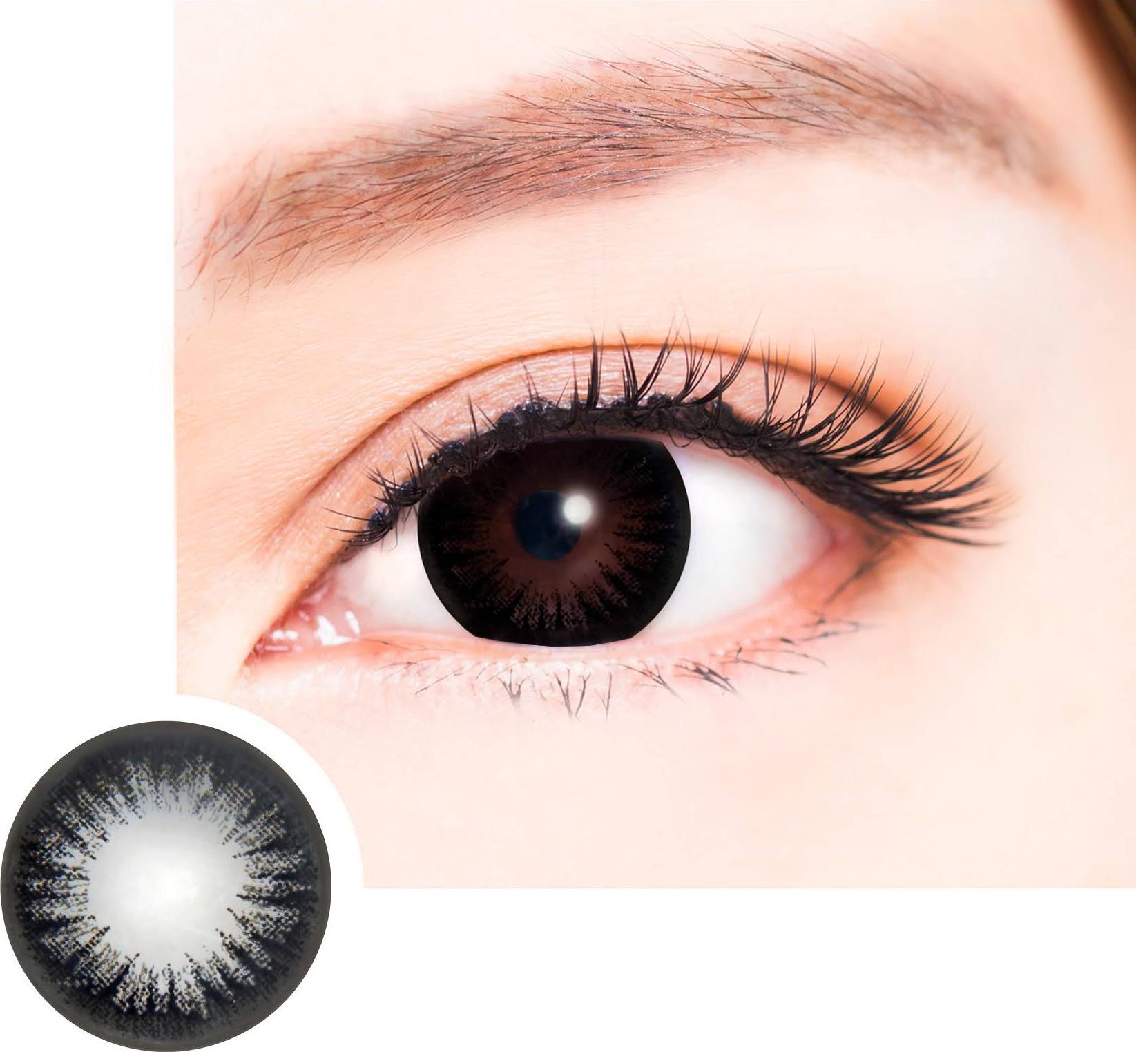 Kính Áp Tròng Australia Màu Đen Medicolor 3 Tháng – Lens Màu Đen