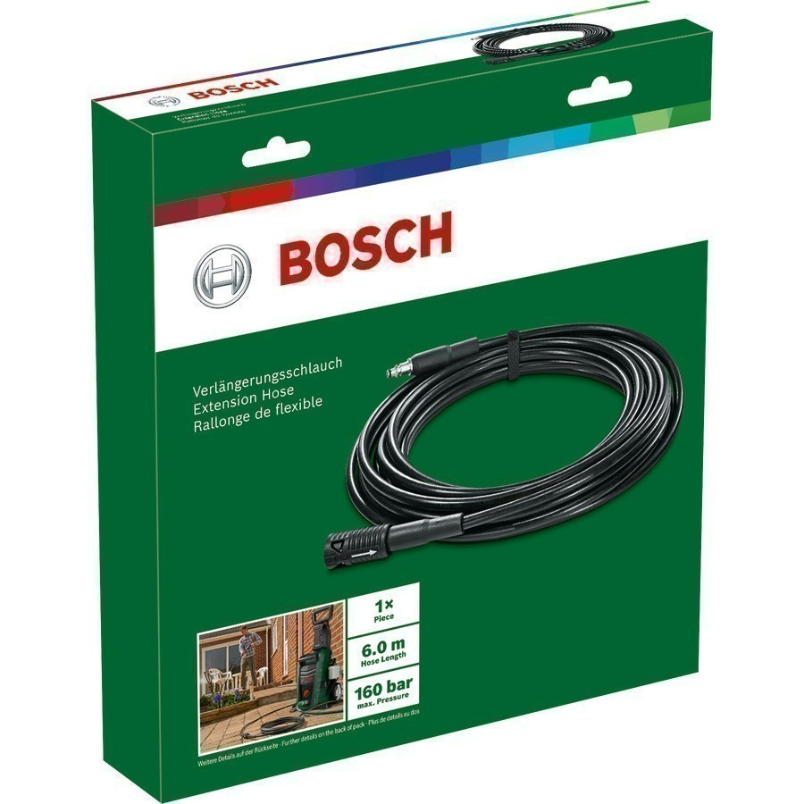 Máy phun xịt rửa Bosch Easy Aquatak 120 kèm Súng ngắn xoay 360 áp lực cao Bosch và Ống nước nối dài Bosch 6m