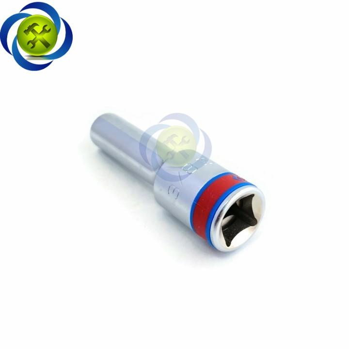 Tuýp 3/8 hệ inch 1/2 Kingtony 423012S loại dài 12 cạnh màu trắng 9.5mm