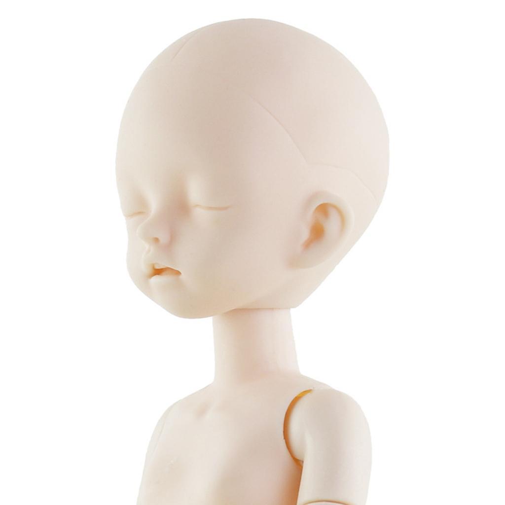 1/6  Dolls Head     DIY Dolls Accessory White Skin