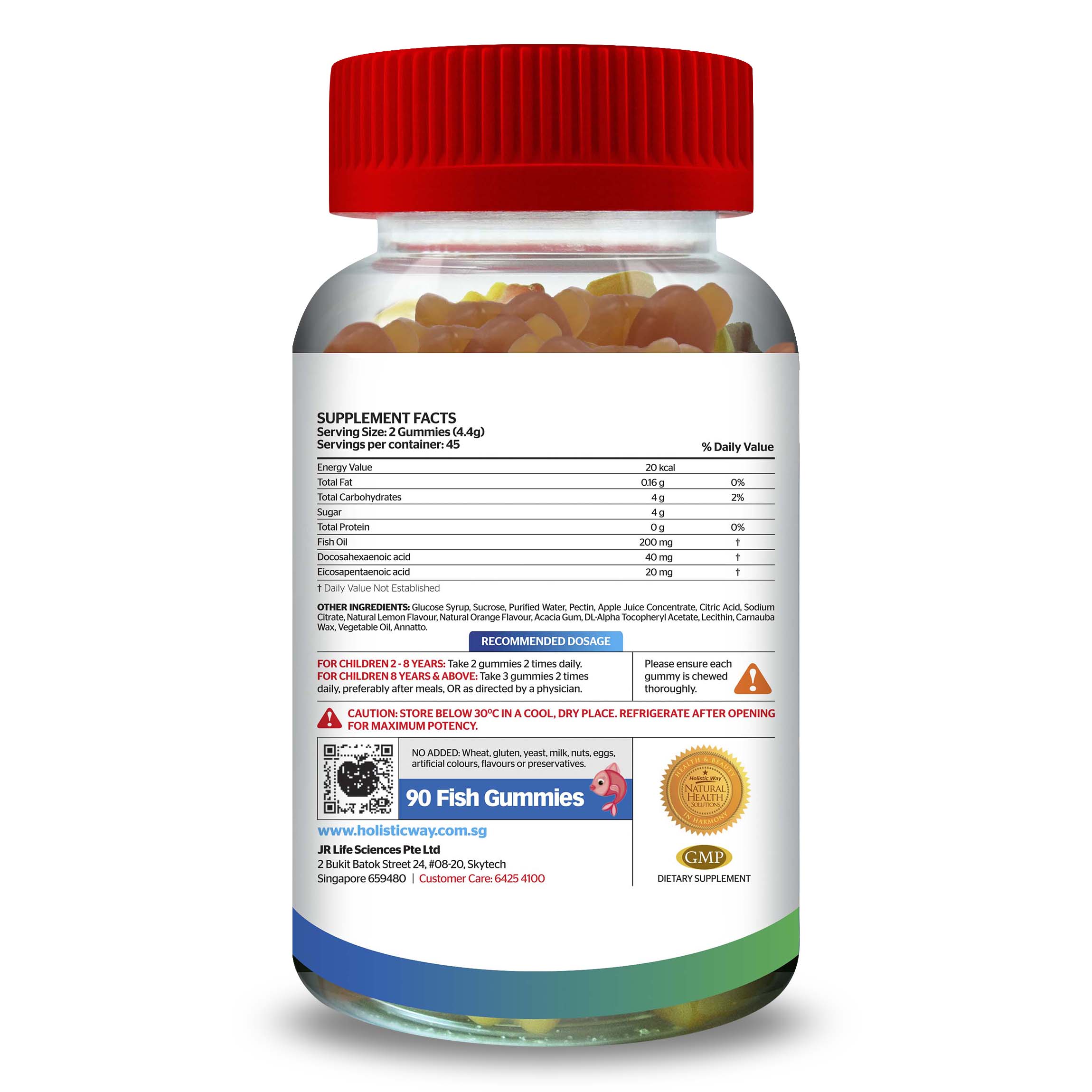 Viên Kẹo Nhai Omega 3 Cho Trẻ Em Giúp Tăng Cường Thị Lực, Giúp Bé Thông Minh Vượt Trội Holistic Way Children's Omega 3 Gummy