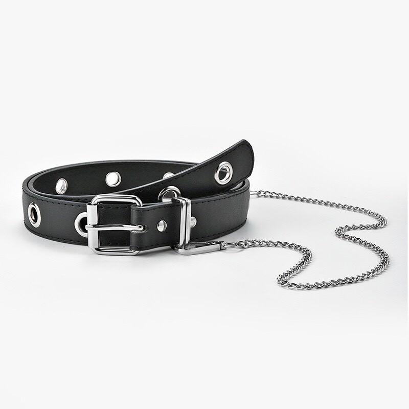 Thắt lưng CHAIN xích nhiều lỗ tròn  Dây xích kèm theo belt Chain rời thắt lưng