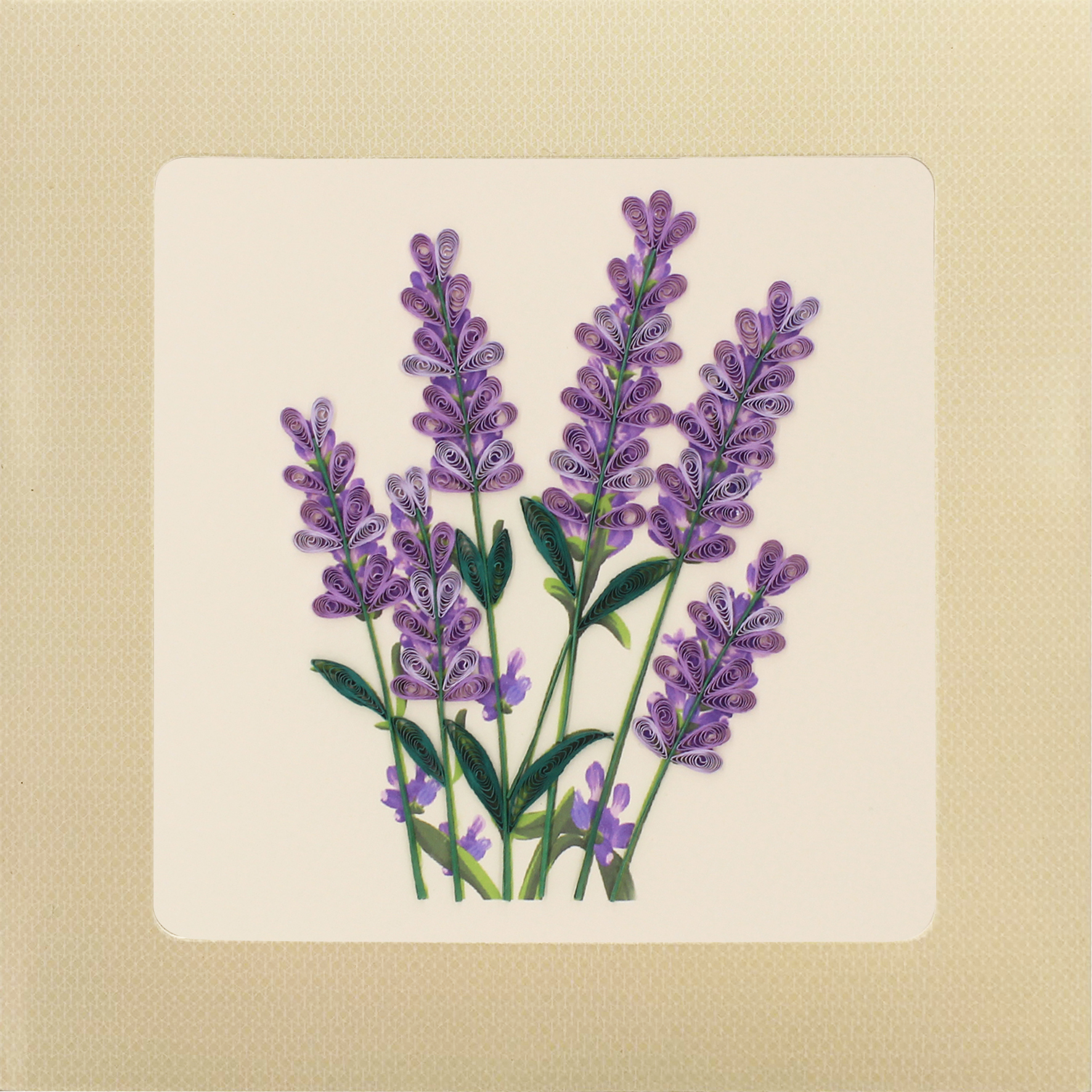 Thiệp Handmade - Thiệp Hoa Lavender nghệ thuật giấy xoắn - Tặng Kèm Khung Giấy Để Bàn - Thiệp chúc mừng sinh nhật, kỷ niệm, tình yêu, cảm ơn...