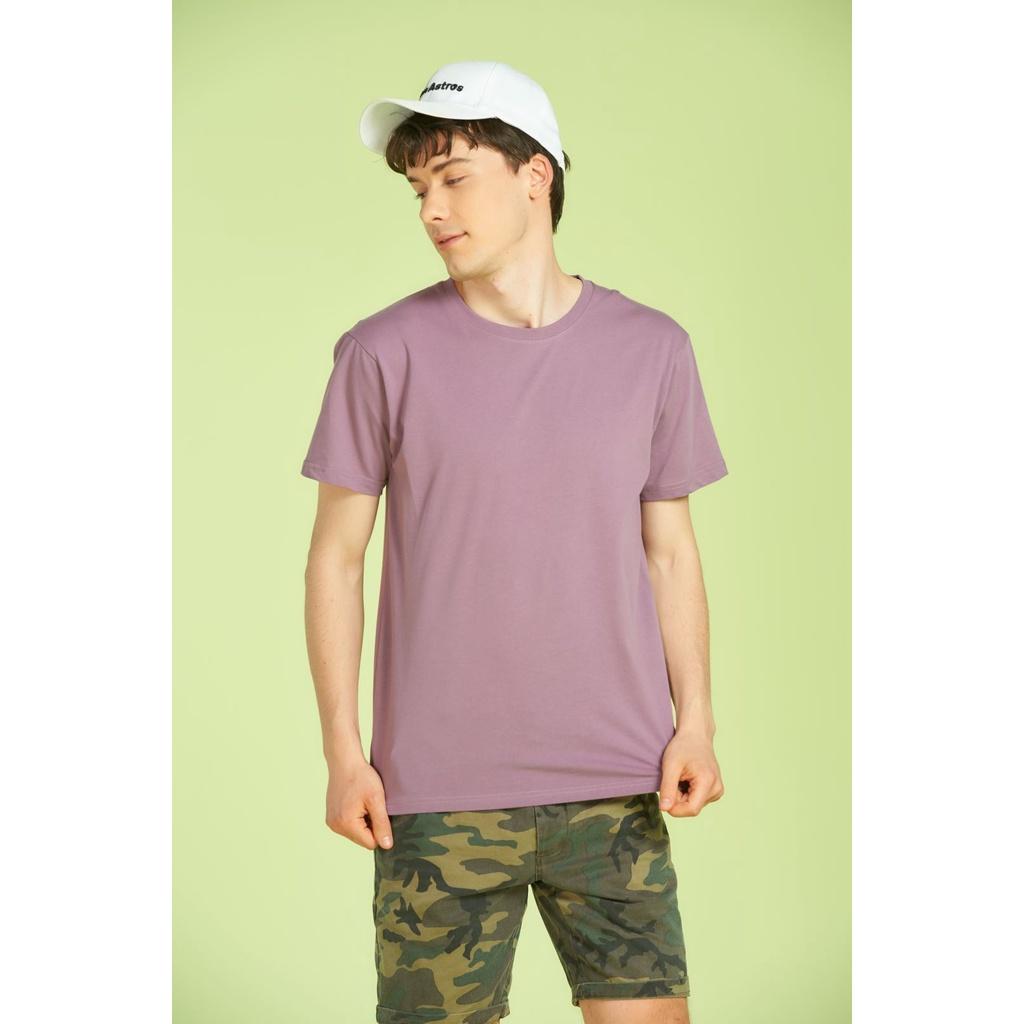 Áo thun trơn cotton 100% màu Grape Violet no19 phom ASIA Châu Á Trẻ Local Brand