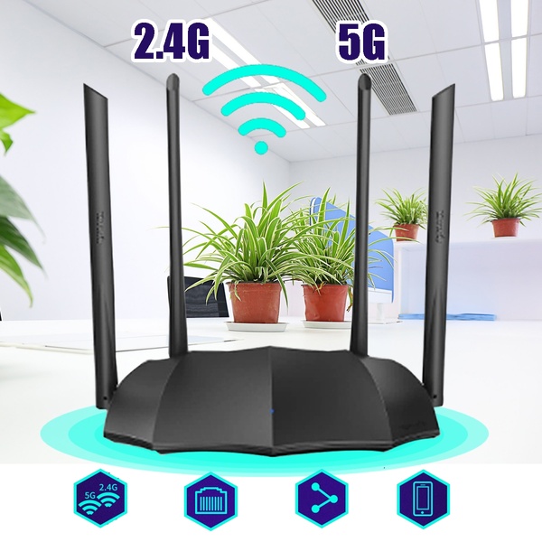 Thiết bị phát Wifi chuẩn AC 1200Mbps Tenda AC8 - Hàng Chính Hãng