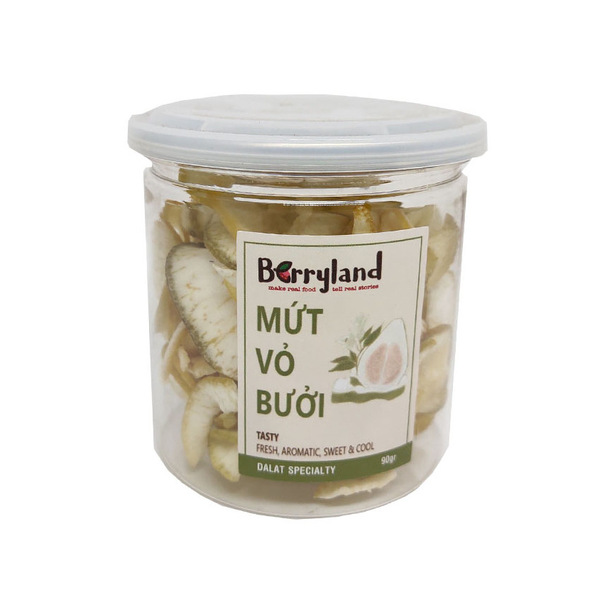 Vỏ bưởi sấy BerryLand 90g - Đặc sản Đà Lạt - Quà tặng ý nghĩa