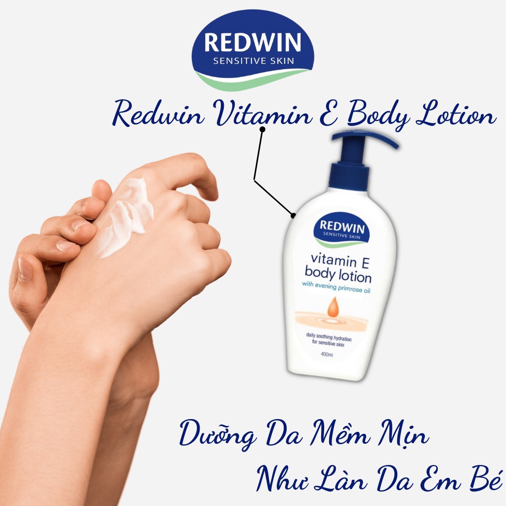 Kem Dưỡng Redwin Vitamin E Body Lotion Cấp ẩm Chuyên Sâu 400ml