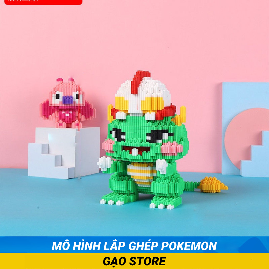 Bộ Mô Hình Đồ Chơi Lắp Ráp Xếp Hình 3D Nhân Vật Khủng Long