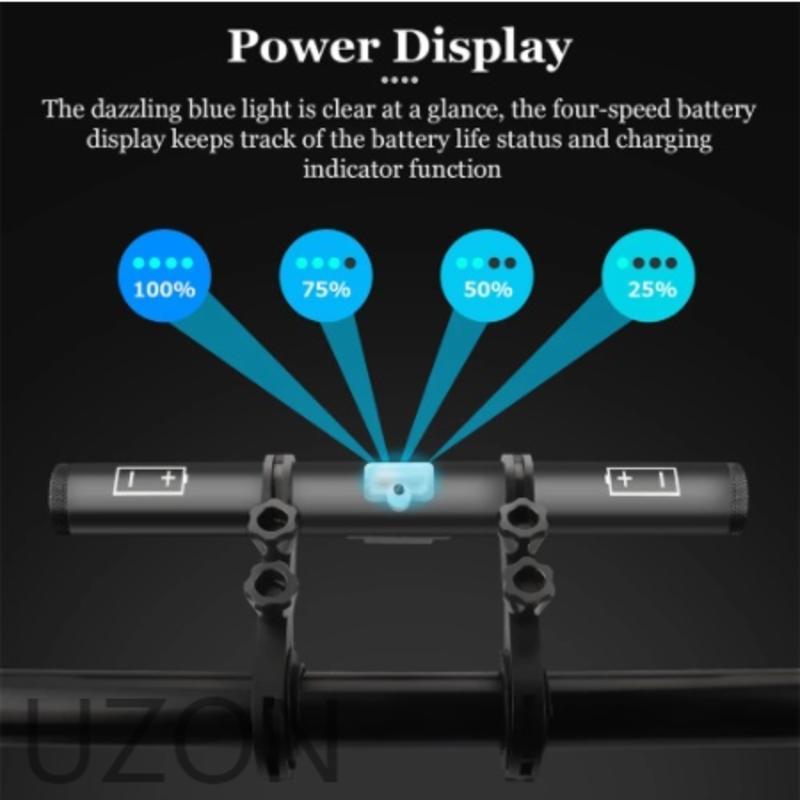 Giá Đỡ Đèn Pha/Đèn Pha USB Loại C Gắn Tay Lái Xe Đạp