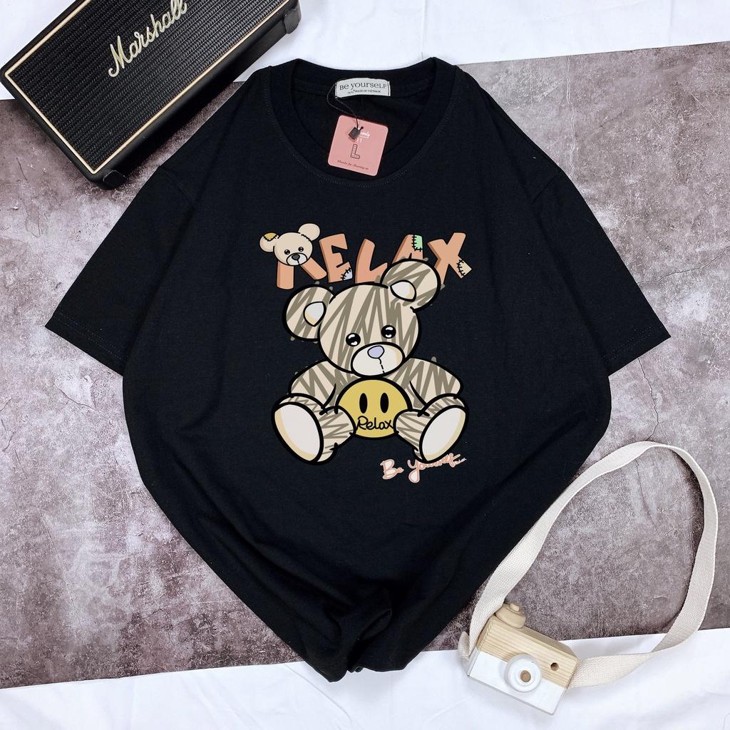 Áo thun tay ngắn Be Yourself unisex size M L XL - GẤU RELAX