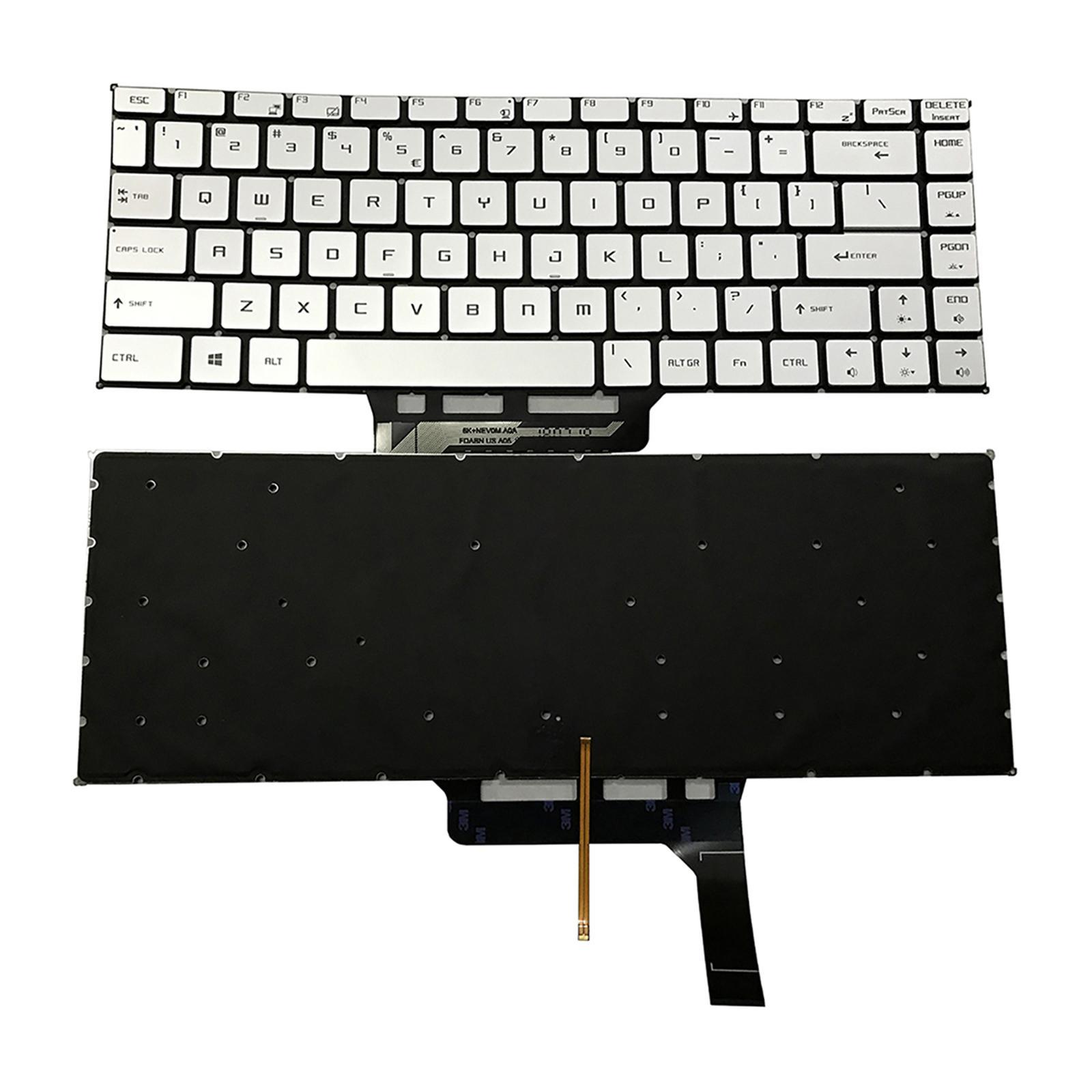 Keyboard US Layout Backlit Accessories Classic for MSI GS65VR Series