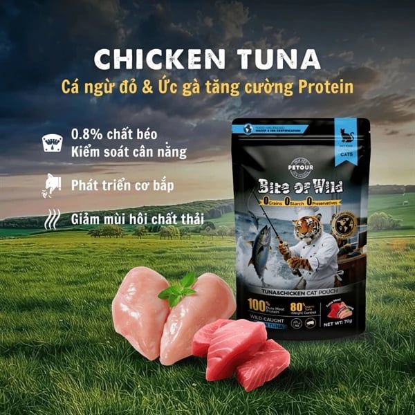 Pate sữa dê Bite of Wild cho mèo không ngũ cốc không lactose