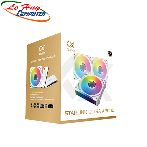 Fan Case Xigmatek STARLINK ULTRA ARCTIC ARGB - Hàng Chính Hãng