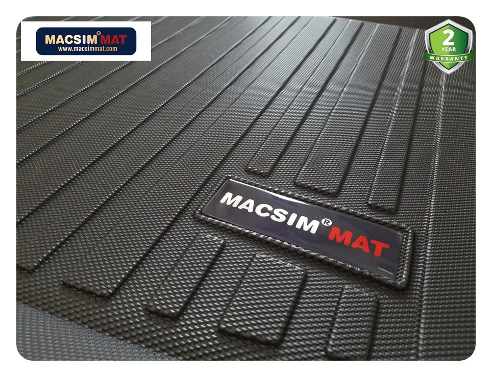 Thảm lót cốp xe ô tô MAZDA CX3 2017+nhãn hiệu Macsim chất liệu TPV  màu đen hàng loại 2