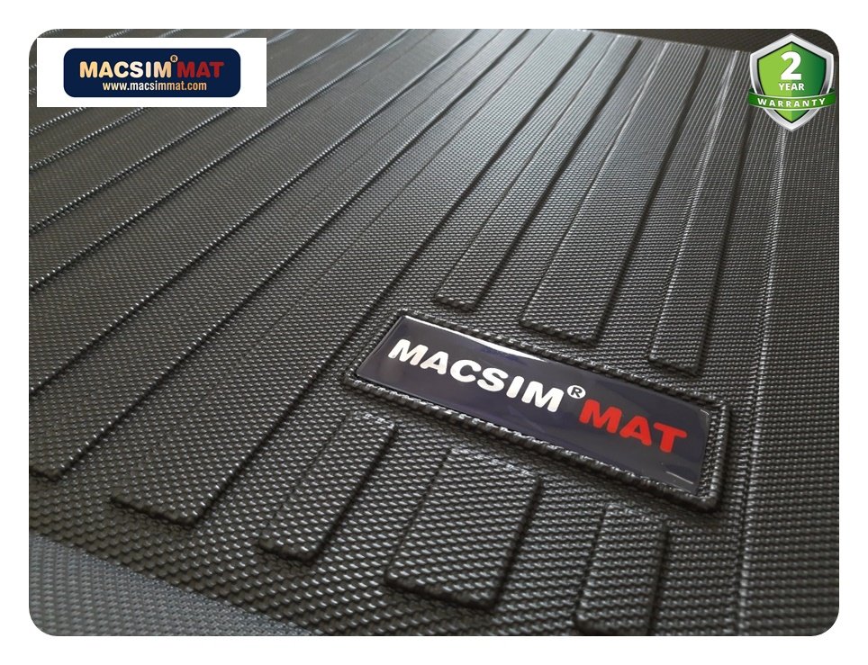 Thảm lót cốp xe ô tô MAZDA CX3 2017+nhãn hiệu Macsim chất liệu TPV màu đen hàng loại 2