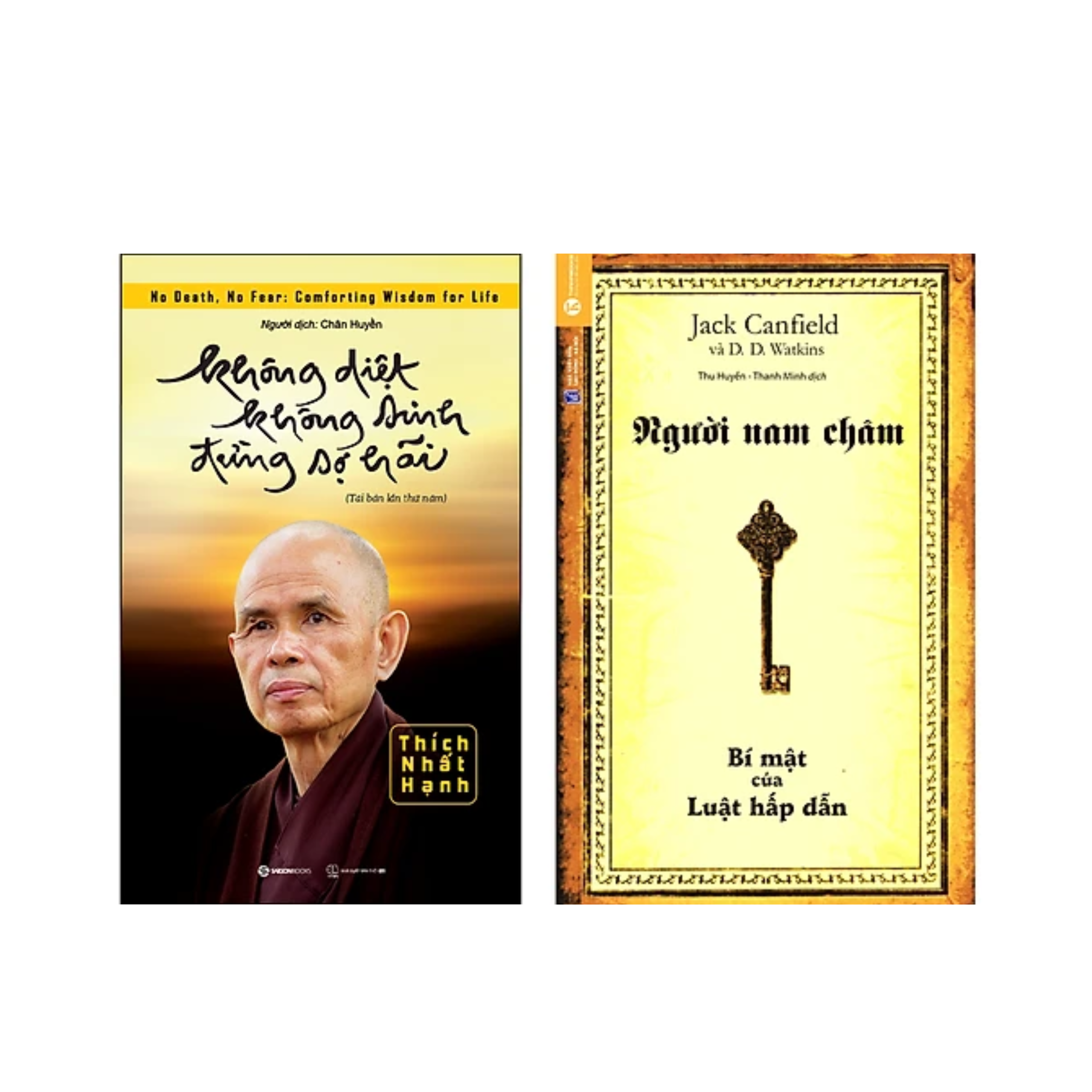 Combo 2 Cuốn Sách Tư Duy - Kĩ Năng Sống Người Nam Châm Tái Bản 2019 Không Diệt Không Sinh Đừng Sợ Hãi Tái Bản