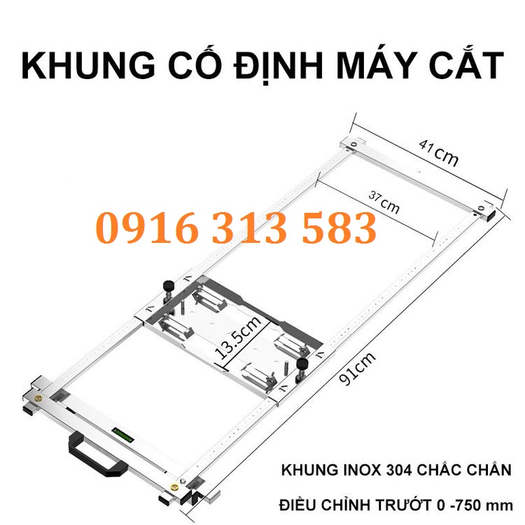 Khung Cố Định Máy Cắt, Điều Chỉnh Trượt, Inox Chắc Chắn, Phù Hợp Với Tất Cả Máy Cắt, Dùng Cắt Gỗ, Thạch Cao, Nhựa, Gạch