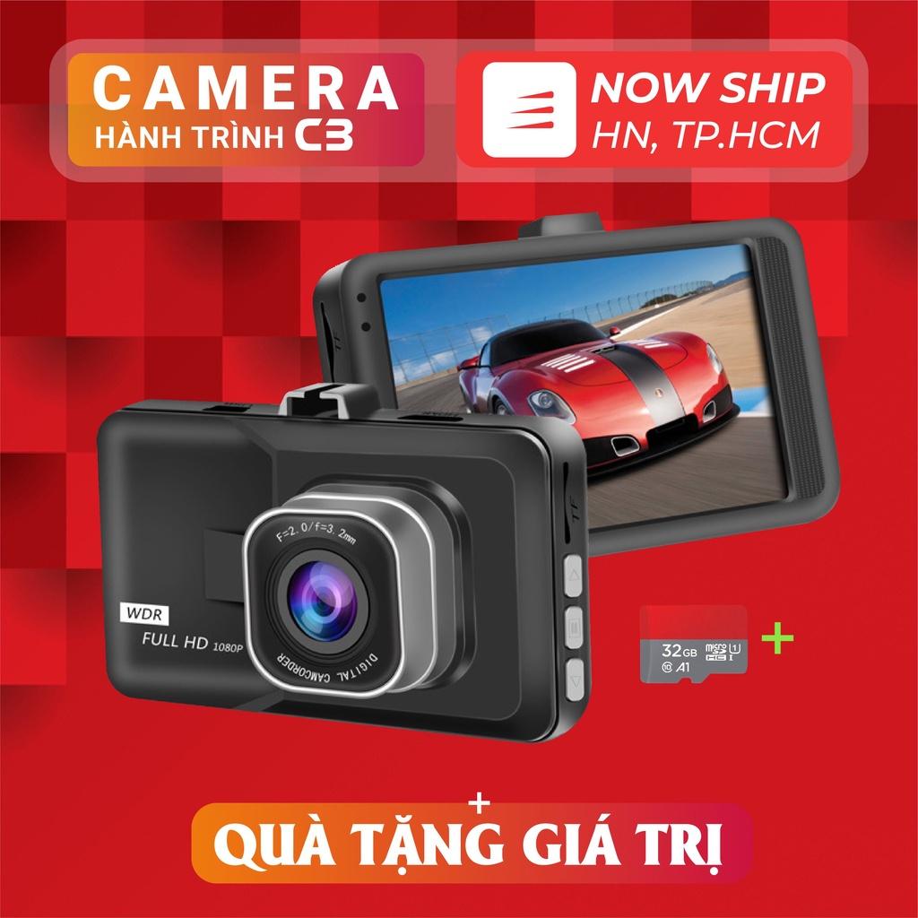 Camera hành trình ô tô C3 XETABON Full HD 1080p , màn hình LCD ghi hình rõ nét, Bảo hành 12 Tháng