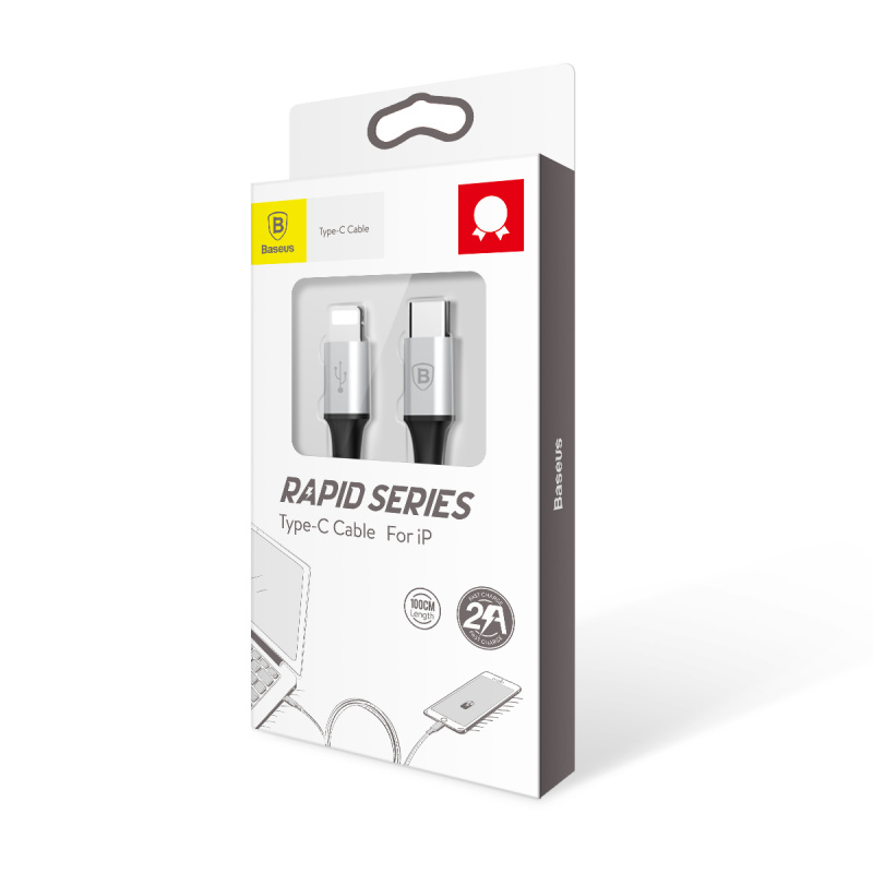 Cáp USB type-C ra Lightning Baseus Rapid Series dài 1m - Hàng chính hãng