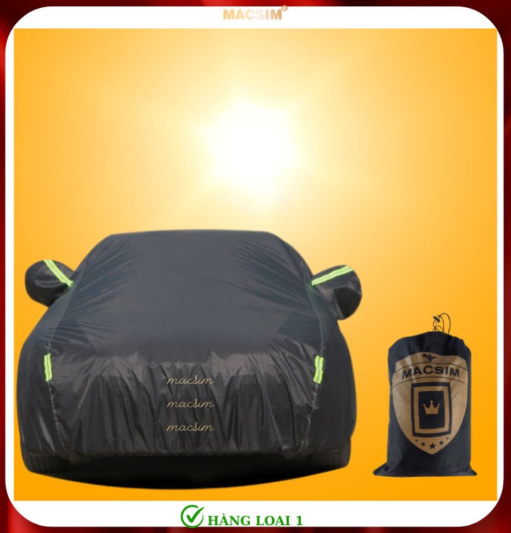 Bạt phủ ô tô Volkswagen Teramont nhãn hiệu Macsim sử dụng trong nhà và ngoài trời chất liệu Polyester - màu đen