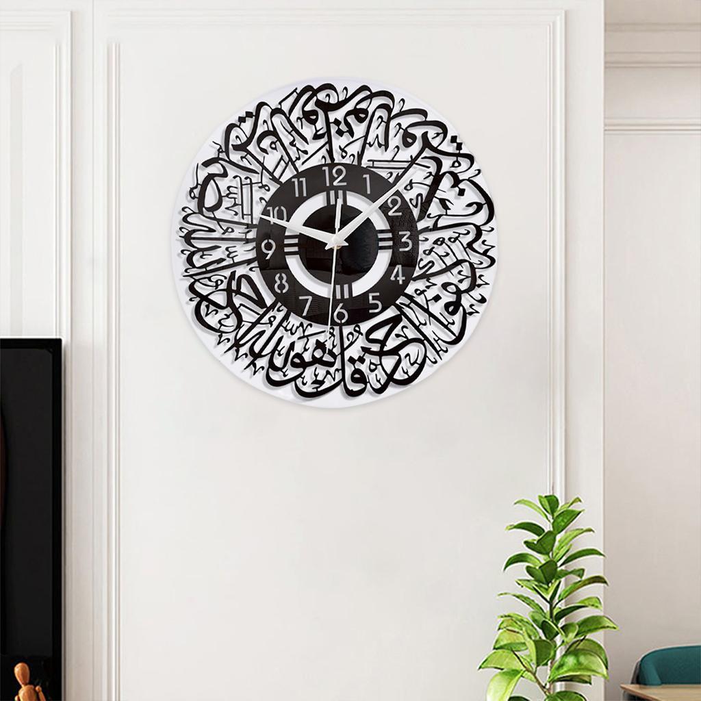 Wall clocks battery operated modern 12 inch Black