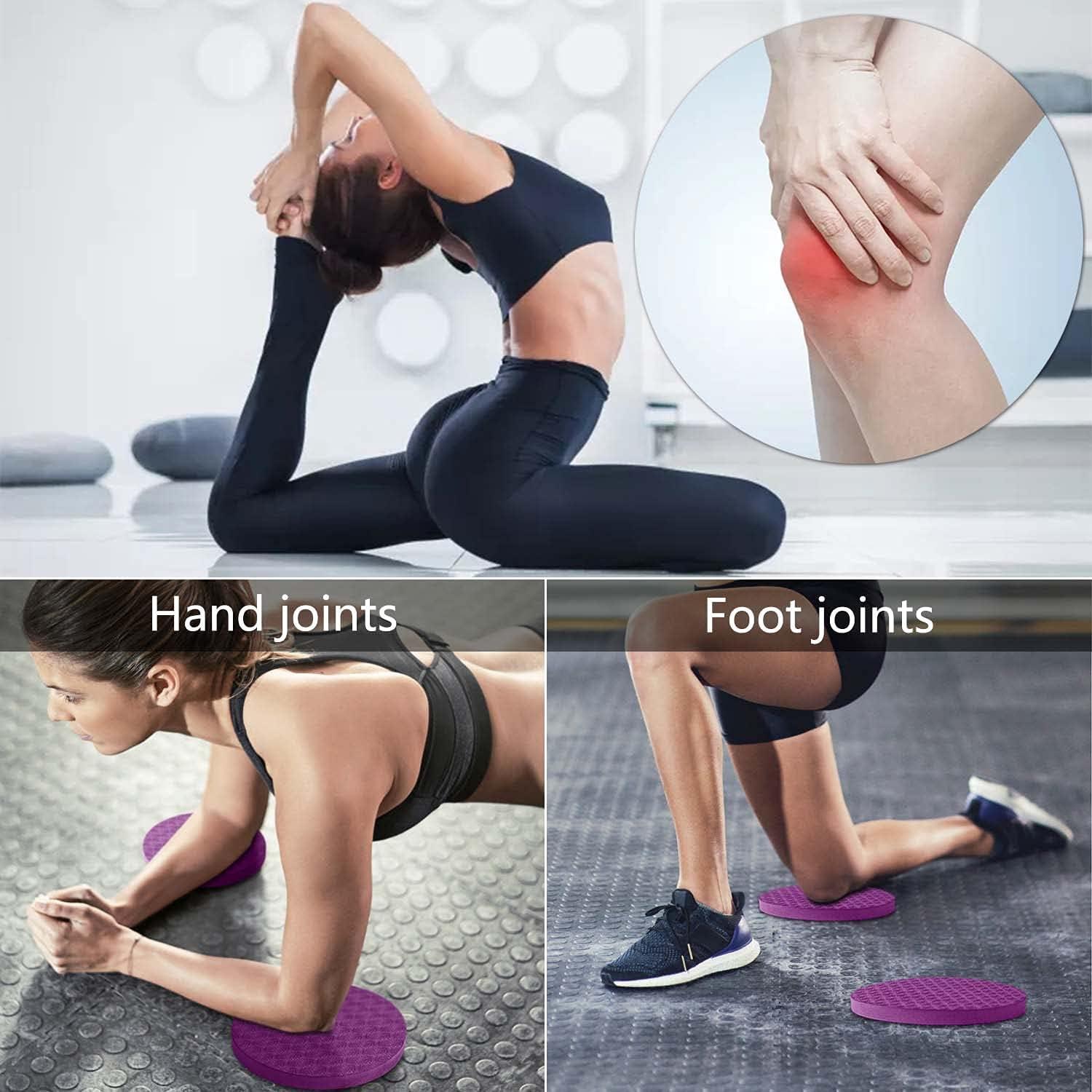 2 máy tính yoga đầu gối, thảm yoga đầu gối, đệm đầu gối 15mm, không ngọt và ngọt để bảo vệ đầu gối, cổ tay và khuỷu tay chấn thương